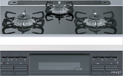 ハイパーガラスコートガスコンロ