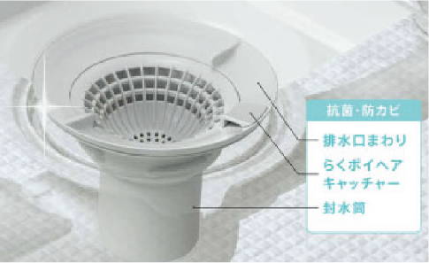 お掃除ラクラク排水口