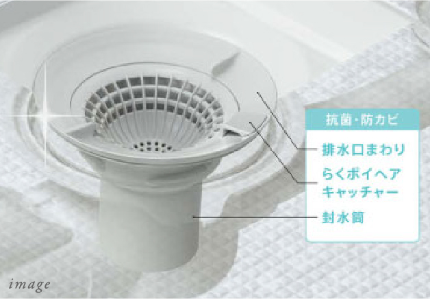 お掃除ラクラク排水口