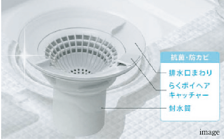 お掃除ラクラク排水口