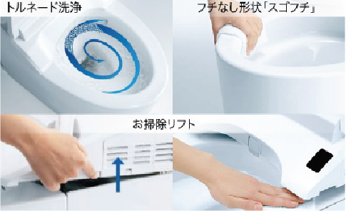 しっかり洗浄、お掃除しやすい